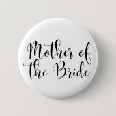 Mutter der Bride Black Script Typografie (30) Button (Vorderseite)