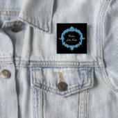 MUTTER DER BRIDE Blue Black Vintag V13 Button (Beispiel)