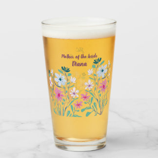 Mutter der Bride Bouquet Wedding Brille Glas