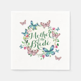 Mutter der Bride Butterfly Wrea Sketch | Serviette