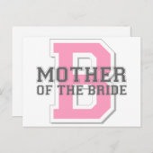 Mutter der Bride Cheer Postkarte (Vorne/Hinten)