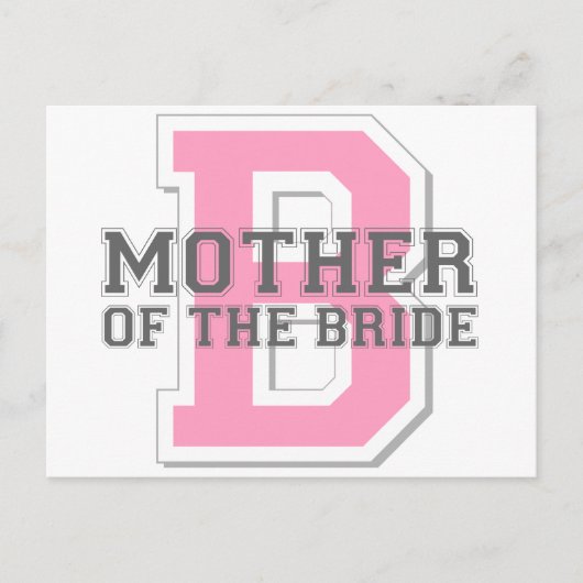 Mutter der Bride Cheer Postkarte (Vorderseite)