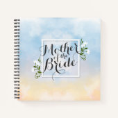 Mutter der Bride Elegant Frame Wedding Notebook Notizbuch (Vorderseite)
