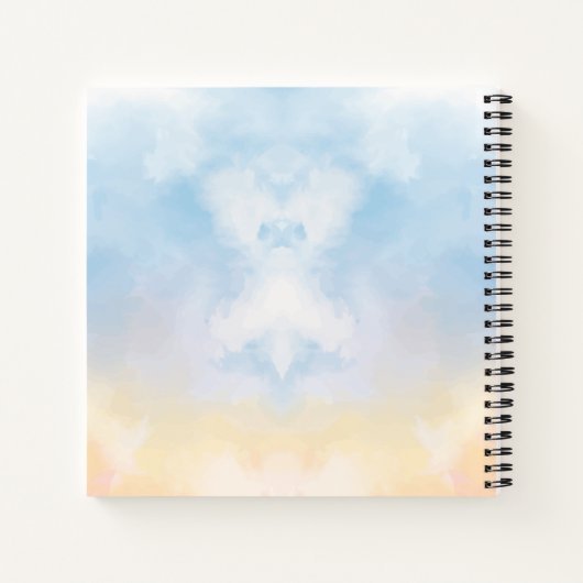 Mutter der Bride Elegant Frame Wedding Notebook Notizbuch (Rückseite)