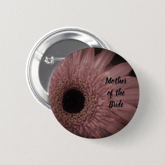 Mutter der Bride Elegant Pink Blume Button (Vorne & Hinten)