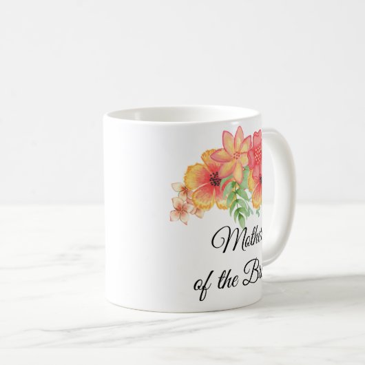 Mutter der Bride Floral Bouquet Tasse (VorderseiteRechts)