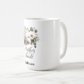 Mutter der Bride Floral Elegant Hochzeitsdesign Kaffeetasse (VorderseiteRechts)