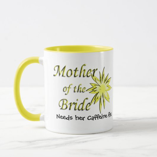 Mutter der Bride Funny Coffein Fix Tasse (Links)