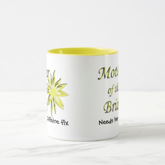 Mutter der Bride Funny Coffein Fix Tasse (Zentrum)
