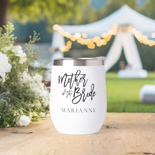 Mutter der Bride Geschenkname Schwarze Kalligraphi (Hochzeit)