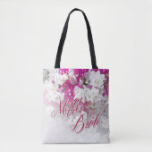 Mutter der Bride Geschenktasche in Rosa und Weiß Tasche (Vorderseite)
