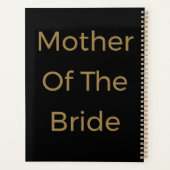 Mutter der Bride Gold Black Hochzeitsgeschenk Gefa Planer (Rückseite)