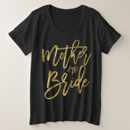 Mutter der Bride Imitate Gold Plus-Größe Große Größe T-Shirt