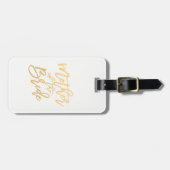 Mutter der Bride/Kalligraphie-Reise Gepäckanhänger (Vorderseite horizontal)