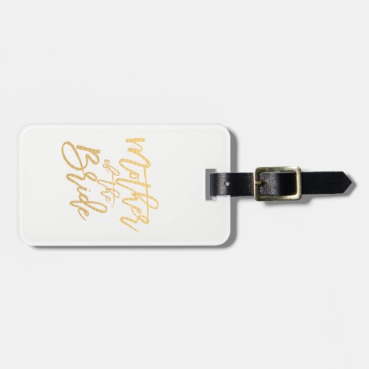 Mutter der Bride/Kalligraphie-Reise Gepäckanhänger (Vorderseite horizontal)
