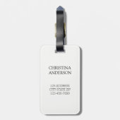 Mutter der Bride/Kalligraphie-Reise Gepäckanhänger (Rückseite vertikal)