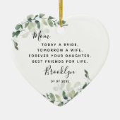 Mutter der Bride Keepake Keramik Ornament (Vorne)