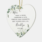 Mutter der Bride Keepake Keramik Ornament (Links)