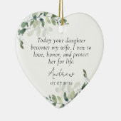 Mutter der Bride Keepake Keramik Ornament (Rechts)