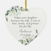 Mutter der Bride Keepake Keramik Ornament (Vorne)