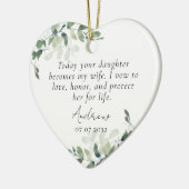 Mutter der Bride Keepake Keramik Ornament (Links)