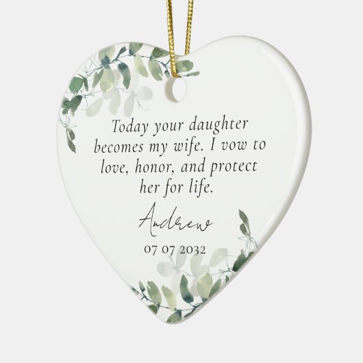 Mutter der Bride Keepake Keramik Ornament (Links)