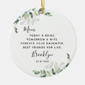 Mutter der Bride Keepake Keramik Ornament (Vorne)