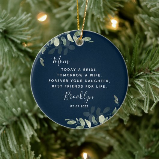 Mutter der Bride Keepake Keramik Ornament (Baum)