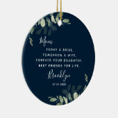 Mutter der Bride Keepake Keramik Ornament (Rechts)