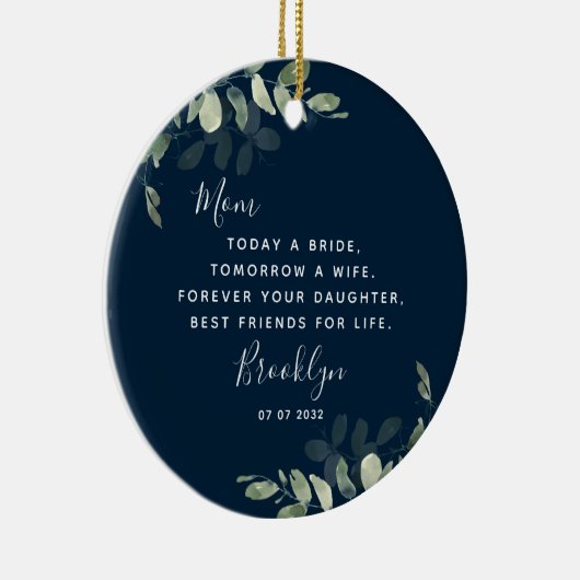 Mutter der Bride Keepake Keramik Ornament (Rechts)