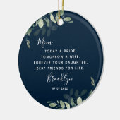 Mutter der Bride Keepake Keramik Ornament (Links)