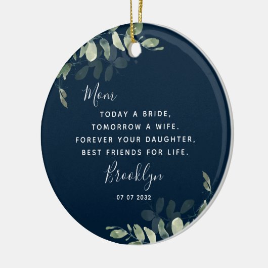 Mutter der Bride Keepake Keramik Ornament (Links)