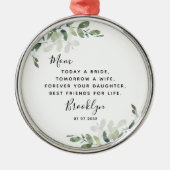 Mutter der Bride Keepake Ornament Aus Metall (Vorne)