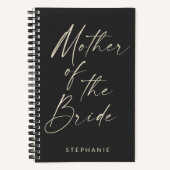 Mutter der Bride Minimalistisch Personalisiert Bla Notizblock (Vorderseite)