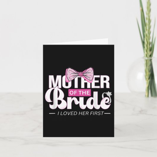 Mutter der Bride Mob Wedding Mama Mama Niedlich Br Karte (Vorderseite)