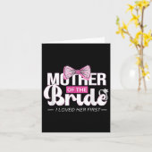 Mutter der Bride Mob Wedding Mama Mama Niedlich Br Karte (Gelbe Blume)