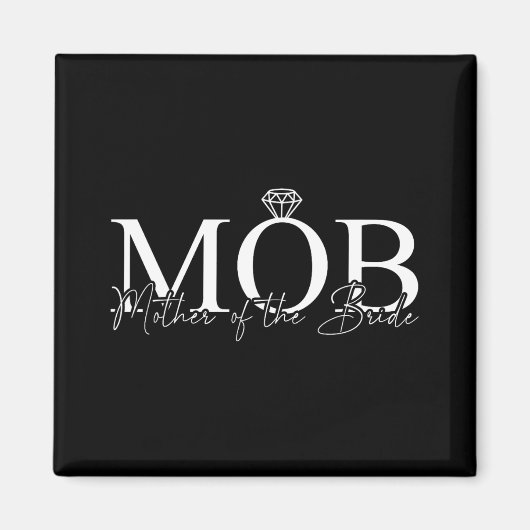 Mutter der Bride Mob Wedding Mama Mama Niedlich Br Magnet (Vorne)