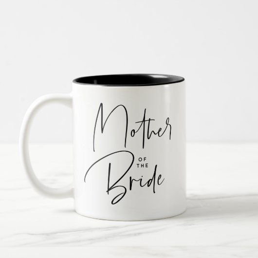 Mutter der Bride Modern Zweifarbige Tasse (Links)