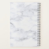 Mutter der Bride Moderne Rose Gold Herz Marmor Notizblock (Rückseite)