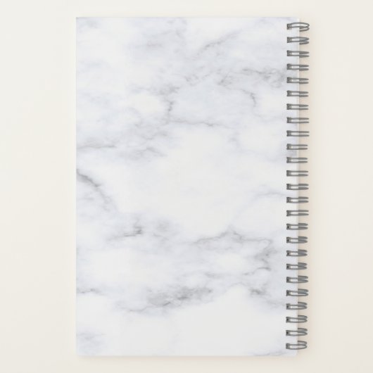 Mutter der Bride Moderne Rose Gold Herz Marmor Notizblock (Rückseite)