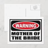 MUTTER DER BRIDE-Postkarte warnen Postkarte (Vorne/Hinten)