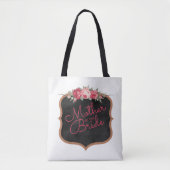 Mutter der Bride Script Rosa Blumenzwiese Tasche (Vorderseite)