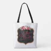 Mutter der Bride Script Rosa Blumenzwiese Tasche (Rückseite)
