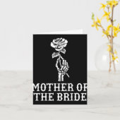 Mutter der Bride Skeleton Gothic Bachelorette W Karte (Gelbe Blume)