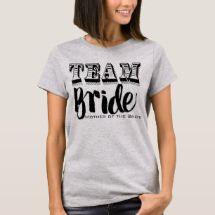Mutter der Bride Team Bride Hand Lettered T-Shirt