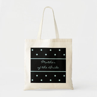 Mutter der Bride Tote Tag — Blue Polka Dots Tragetasche