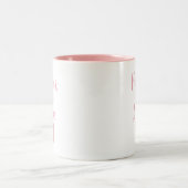 Mutter der Bride Two Tone Pink Script Zweifarbige Tasse (Mittel)