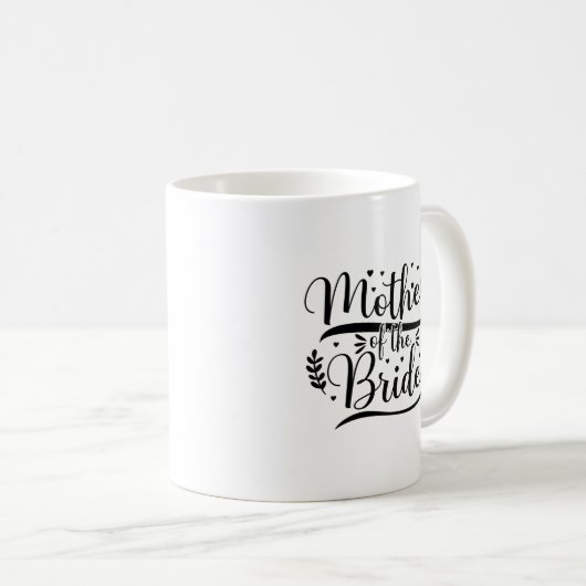 Mutter der Bride Typografy Tasse (VorderseiteRechts)