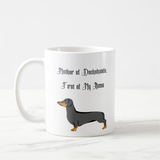Mutter der Dackeln, Vorname Kaffeetasse (Links)
