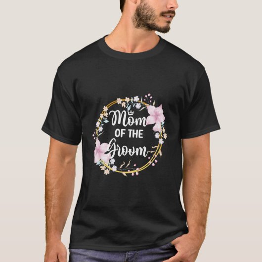 Mutter der Dusche Hochzeitsgroom-Mama T-Shirt (Vorderseite)